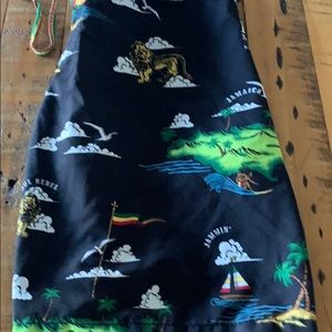 Bob Marley swim trunks